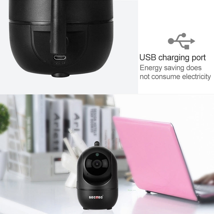 SECTEC IL-HIP291G-2M-AI Black Camera Indoor Home Wireless Wifi Intelligent Automatic Tracking HD Network Surveillance Camera SECTEC IL-HIP291G-2M-AI Black Camera Indoor Home Wireless Wifi Intelligent Automatic Tracking HD Network Surveillance Camera